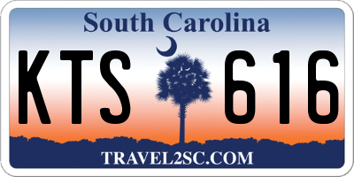 SC license plate KTS616
