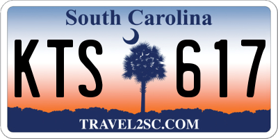 SC license plate KTS617