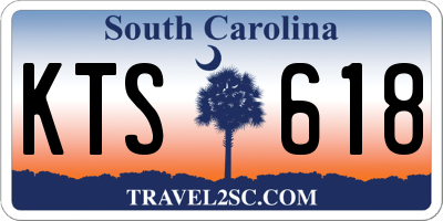 SC license plate KTS618