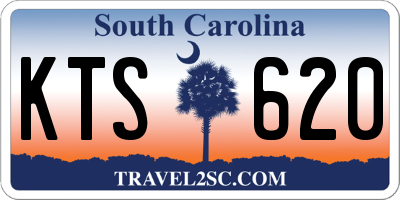SC license plate KTS620