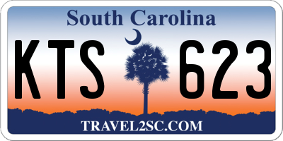SC license plate KTS623