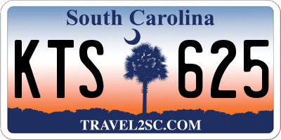 SC license plate KTS625