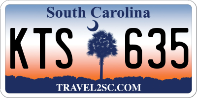 SC license plate KTS635