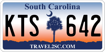 SC license plate KTS642