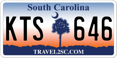 SC license plate KTS646