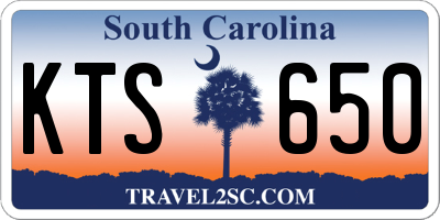 SC license plate KTS650