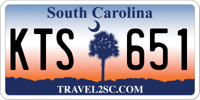 SC license plate KTS651