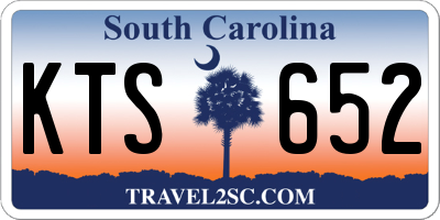 SC license plate KTS652