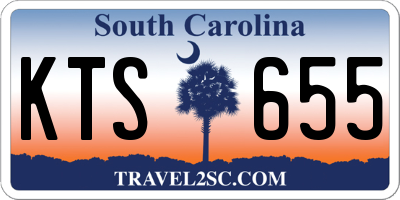 SC license plate KTS655