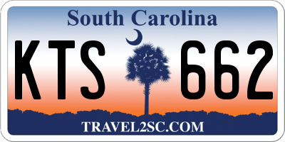 SC license plate KTS662