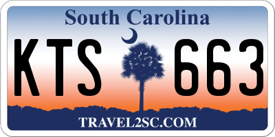 SC license plate KTS663