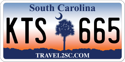 SC license plate KTS665