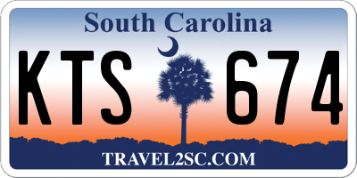 SC license plate KTS674