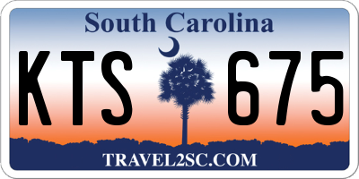 SC license plate KTS675