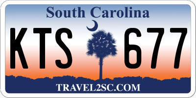 SC license plate KTS677