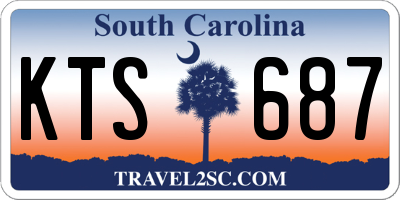 SC license plate KTS687