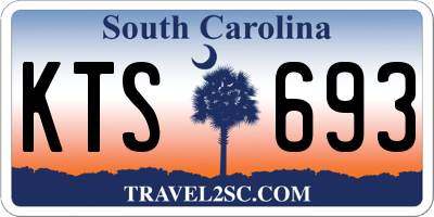 SC license plate KTS693