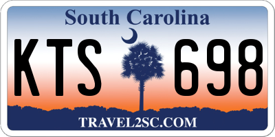 SC license plate KTS698