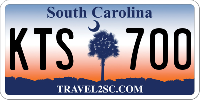 SC license plate KTS700
