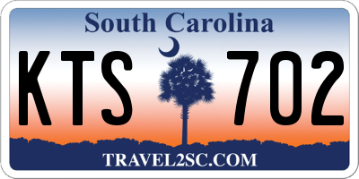 SC license plate KTS702
