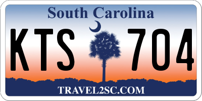 SC license plate KTS704