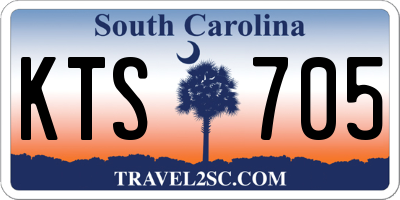 SC license plate KTS705