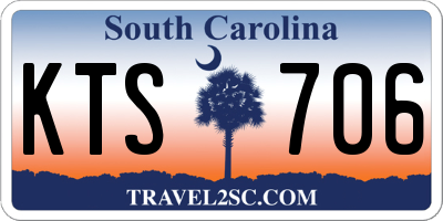 SC license plate KTS706