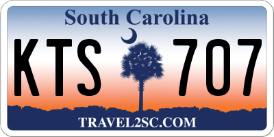 SC license plate KTS707