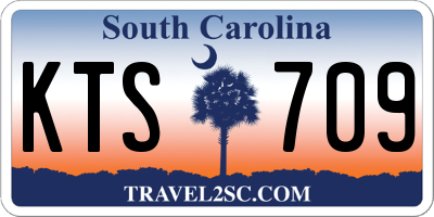 SC license plate KTS709
