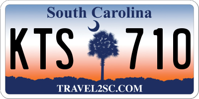 SC license plate KTS710
