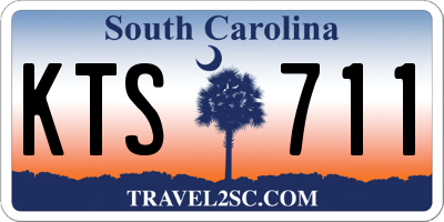 SC license plate KTS711
