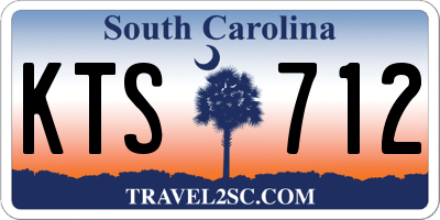 SC license plate KTS712