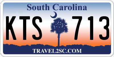 SC license plate KTS713