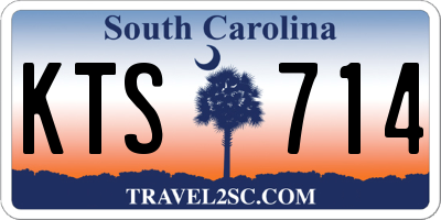 SC license plate KTS714