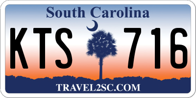 SC license plate KTS716