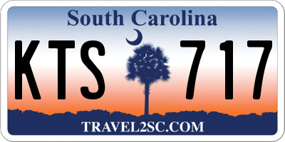 SC license plate KTS717