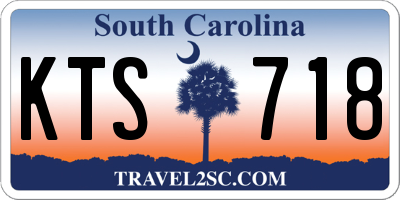 SC license plate KTS718