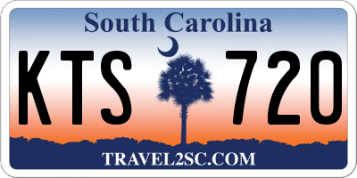 SC license plate KTS720