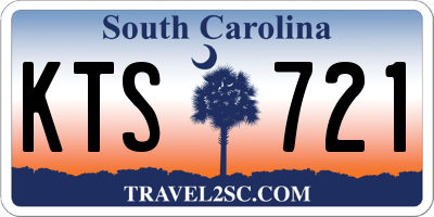 SC license plate KTS721