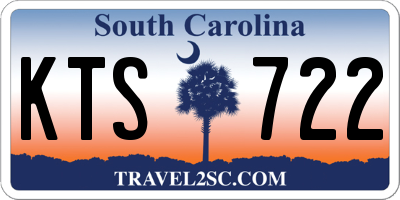 SC license plate KTS722