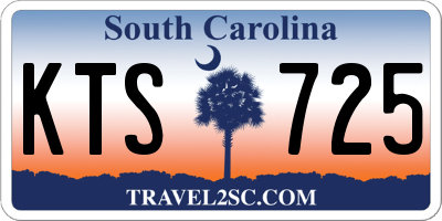 SC license plate KTS725