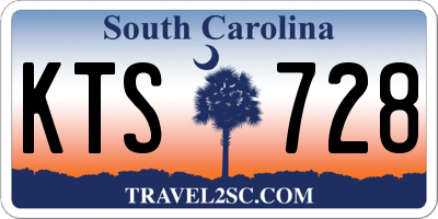 SC license plate KTS728