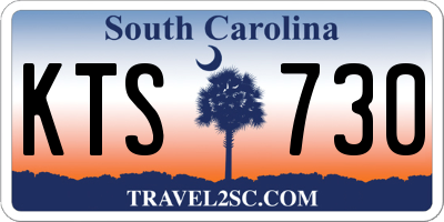 SC license plate KTS730