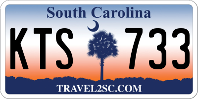 SC license plate KTS733