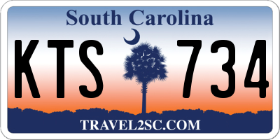 SC license plate KTS734