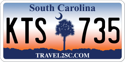 SC license plate KTS735