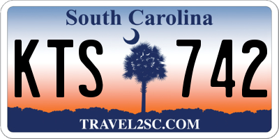 SC license plate KTS742