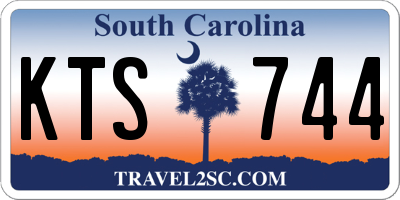 SC license plate KTS744