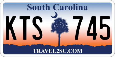 SC license plate KTS745