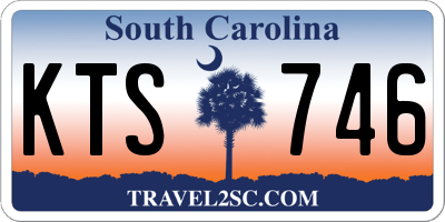 SC license plate KTS746